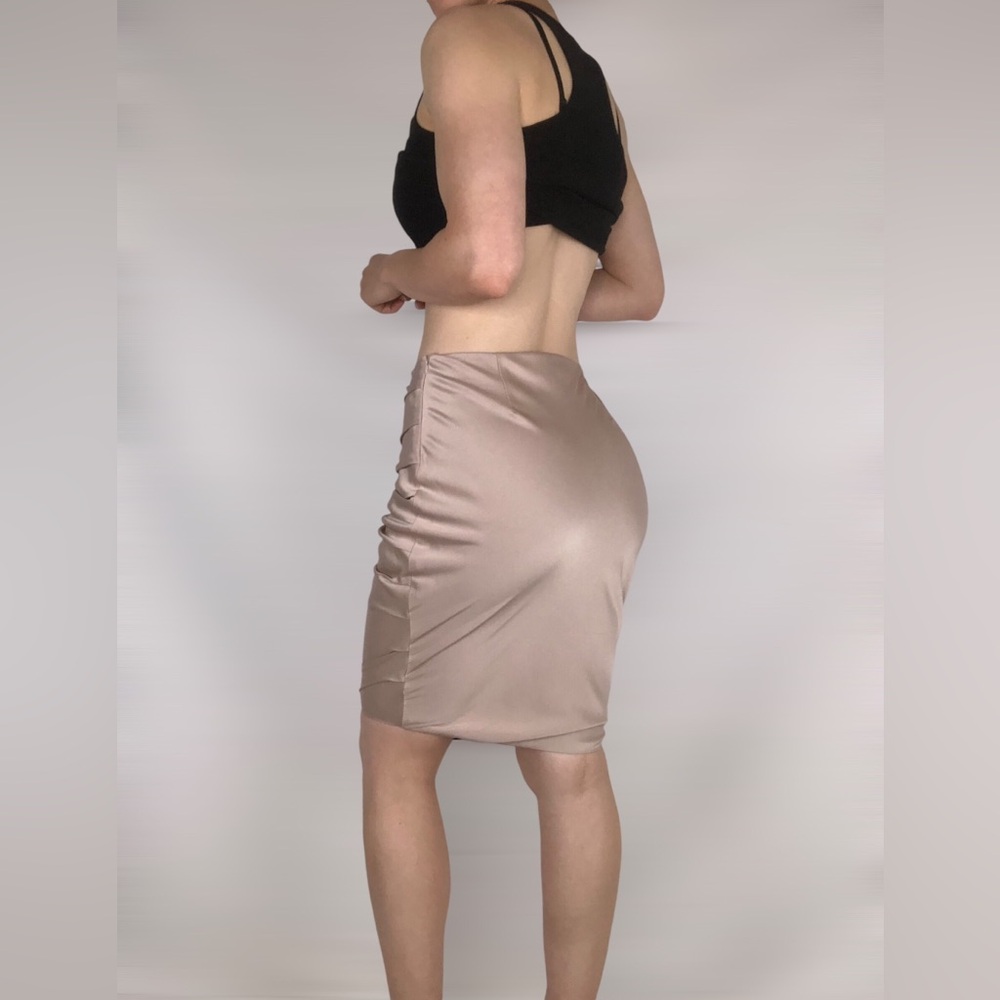AS by DF Ruched Mini Bodycon Skirt - Picture 4 of 9